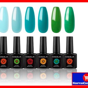 Kit de Esmalte de Uñas en Gel COSCELIA 6 Unidades para Decoración Profesional y DIY