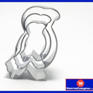 Juego de Cortadores de Galletas y Fondant en Acero Inoxidable Ave – Repostería Creativa Profesional