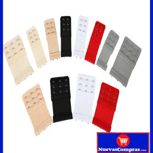 Extensor de Sujetador / Brasier 12 Piezas – Elástico Suave con 2 y 3 Ganchos