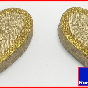 Velas Decorativas en Forma de Corazón Escarchadas para Decoración Hogar y Eventos