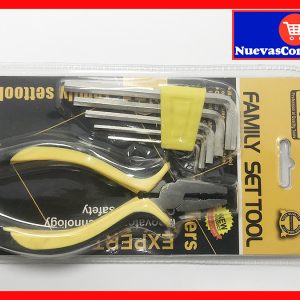 Juego de Llaves Bristol y Alicate Pequeño Smart Family Tools para Reparación Electrónica y Hogar