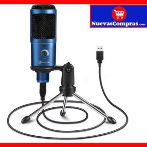 Micrófono USB Condensador EIVOTOR 192kHz/24bit Profesional para Streaming Podcast Gaming