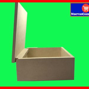 Joyero Cofre Caja en Madera MDF con Tapa 30x30x9 para Regalos y Decoración