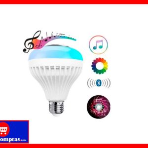 Bombilla LED con Altavoz Bluetooth E26 RGB 6W – Lámpara Inteligente con Control Remoto y Audio Inalámbrico