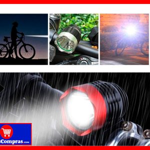 Luz Delantera LED para Bicicleta Faro Potente Recargable Impermeable