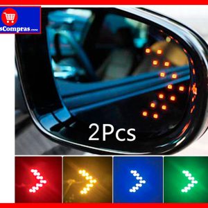 Luces LED Flecha 14 SMD para Espejo Retrovisor de Carro – Señal Direccional Universal 12V (2 Piezas)