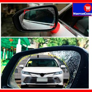 Película Antilluvia para Espejo Retrovisor Carro Antiniebla 2 Unidades