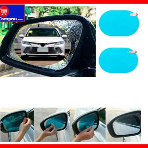 Película Antilluvia para Espejo Retrovisor Carro Antiniebla 2 Unidades