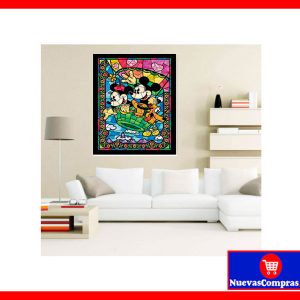 Kit de Pintura Diamante 5D Mickey y Minnie 30×40 cm – Arte con Diamantes para Decoración
