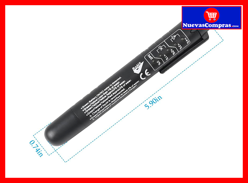 Probador de Líquido de Frenos con 5 Luces LED – Tester Automotriz DOT3 DOT4 DOT5.1 - Imagen 5