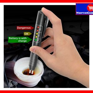 Probador de Líquido de Frenos con 5 Luces LED – Tester Automotriz DOT3 DOT4 DOT5.1
