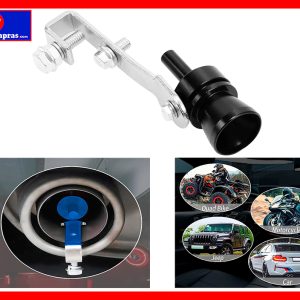 Silbato Turbo para Escape de Carro y Moto Tamaño M | Simulador de Sonido Turbo Universal