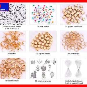 Kit 14000 Cuentas de Arcilla para Pulseras 136 Colores + Letras y Accesorios DIY Joyería