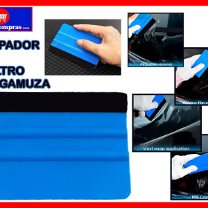 Espátula raspadora con fieltro para instalación de vinilo y limpieza de superficies